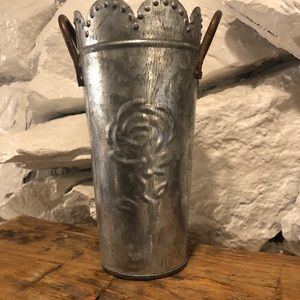 Garden Place  8” H French Bucket Galvanized Steel.